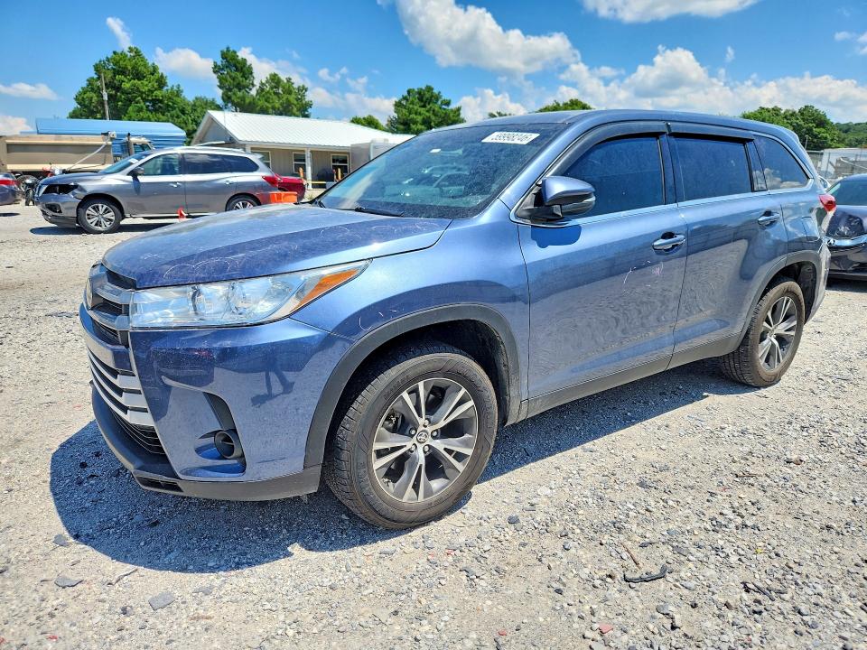 2019 Toyota Highlander VIN 5TDZZRFH2KS336134 COPART salvage auction — HAIL, Ar - Cert Of Title-Salvage, sold $5,600 on 2026-07-29 (photo 1)