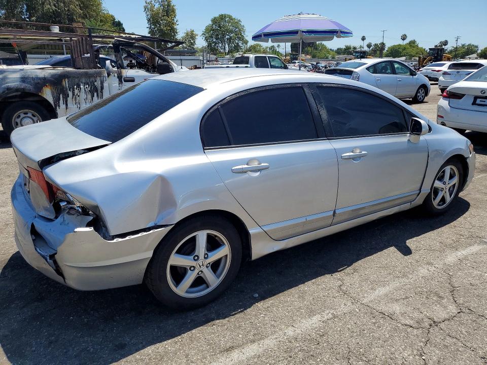2008 Honda Civic VIN JHMFA165X8S001963 COPART salvage auction — REAR END, Ca - Salvage Certificate, sold $700 on 2026-07-28 (photo 3)