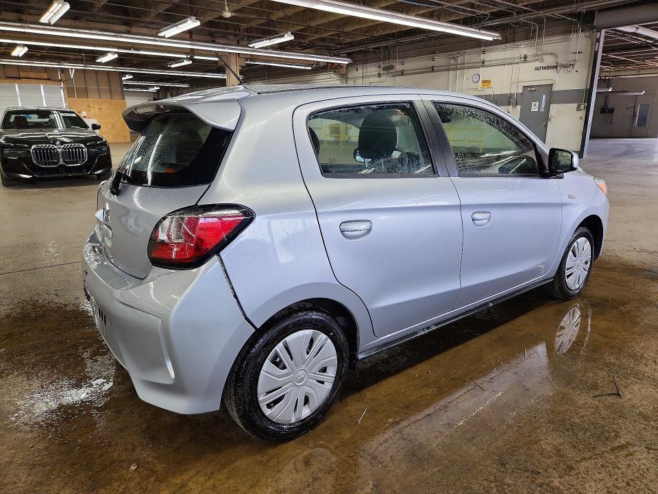 2024 Mitsubishi Mirage VIN ML32AUHJ9RH025135 COPART salvage auction — REAR END, Mn - Certificate Of Title (P), sold $4,850 on 2026-07-22 (photo 3)