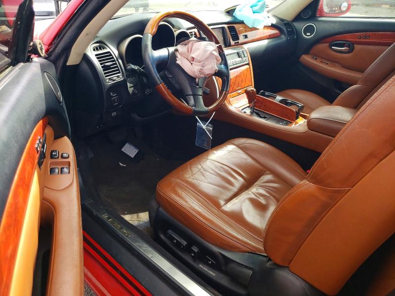 2004 Lexus Sc 430 VIN JTHFN48Y340053664 COPART salvage auction — UNDERCARRIAGE, CA - SALVAGE CERTIFICATE, sold $1,100 on 2026-07-29 (photo 8)