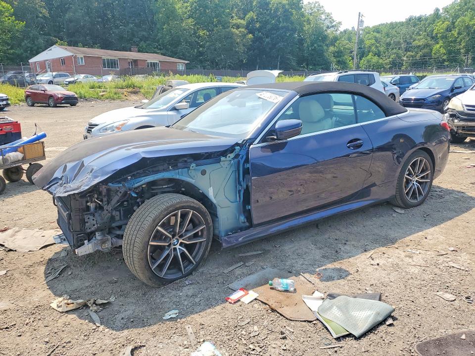 2022 BMW 4er VIN WBA23AT04NCJ52531 COPART salvage auction — FRONT END, Md - Cert Of Salvage < 75% Damage, sold $10,700 on 2026-08-20 (photo 1)