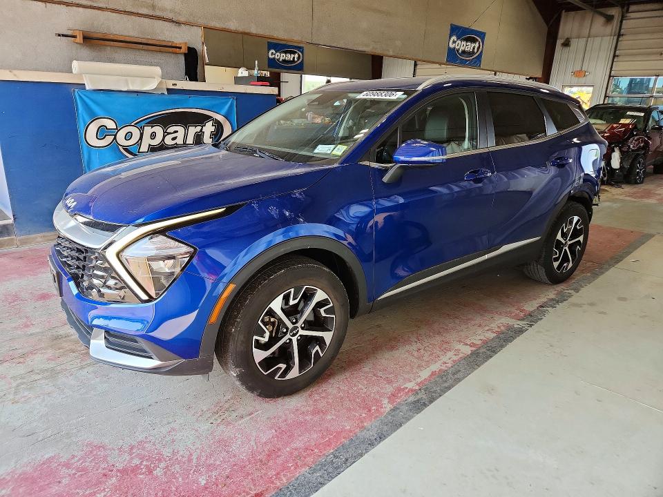 2023 Kia Sportage VIN 5XYK3CAF7PG013210 COPART salvage auction — REAR END, Ny - Mv-907A Salvage Certificate, sold $7,400 on 2026-07-20 (photo 1)