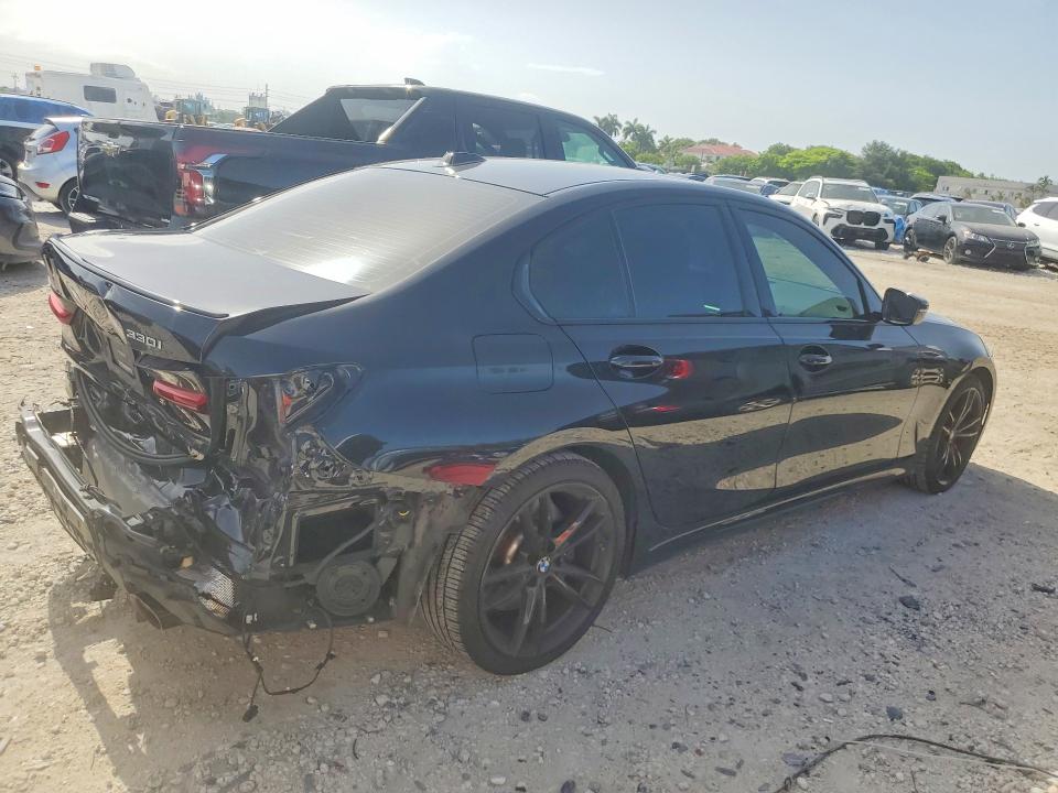 2023 BMW 3er VIN 3MW69FF08P8C91855 COPART salvage auction — REAR END, Fl - Cert Of Title Slvg Rebuildable, sold $23,200 on 2026-08-28 (photo 3)