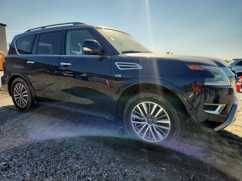 2021 Nissan Armada VIN JN8AY2BA6M9372690 COPART salvage auction — MECHANICAL, Sc - Certificate Of Title (P), sold $12,800 on 2026-07-28 (photo 4)