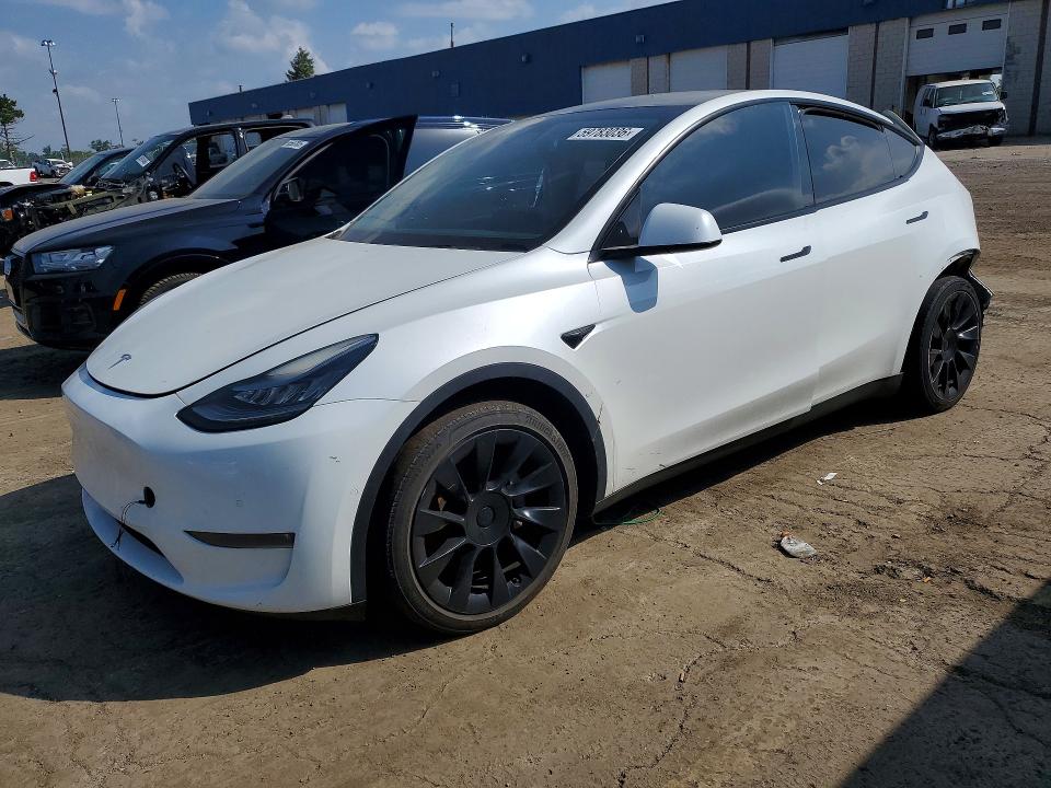 2020 Tesla VIN 5YJYGDEF4LF000723 COPART salvage auction — REAR END, Mi - Certificate Of Title, sold $6,500 on 2026-07-28 (photo 1)