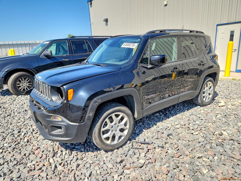 2018 Jeep Renegade VIN ZACCJBBB0JPH74412 COPART salvage auction — FRONT END, Wi - Certificate Of Title, sold $4,400 on 2026-08-17 (photo 1)