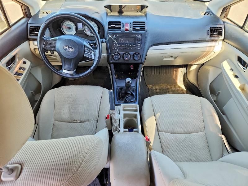 2013 Subaru Impreza VIN JF1GPAL61D1869759 COPART salvage auction — WATER/FLOOD, Ca - Salvage Certificate, sold $1,200 on 2026-07-24 (photo 8)