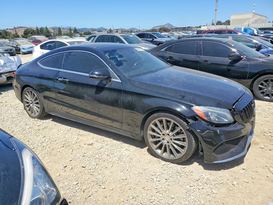 2017 Mercedes-benz C class VIN WDDWJ4JB5HF404425 COPART salvage auction — VANDALISM, CA - SALVAGE CERTIFICATE, sold $4,400 on 2026-08-13 (photo 4)