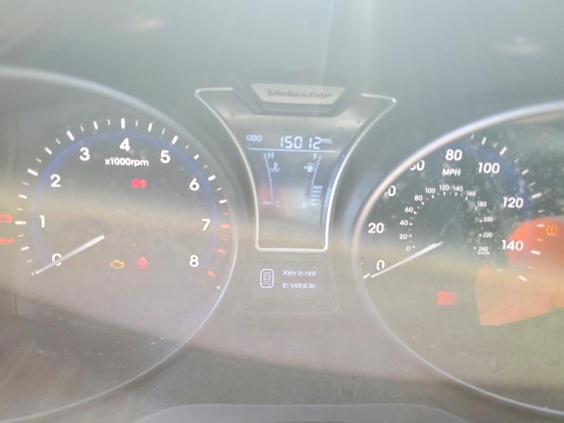 2013 Hyundai Veloster VIN KMHTC6AE7DU087228 COPART salvage auction — FRONT END, Id - Cert Of Title -Rebuilt Salvage, sold $525 on 2026-07-17 (photo 9)