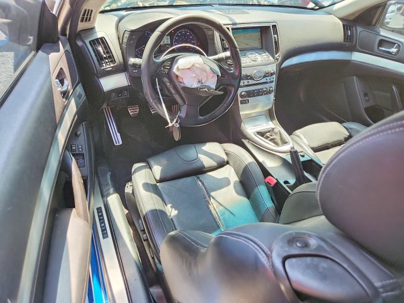2013 Infiniti G VIN JN1CV6EK1DM920250 COPART salvage auction — FRONT END, Ca - Salvage Certificate, sold $625 on 2026-07-15 (photo 8)