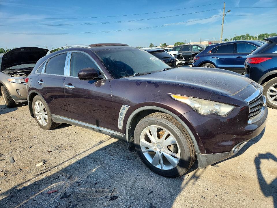 2012 Infiniti Fx VIN JN8AS1MW6CM153700 COPART salvage auction — NORMAL WEAR, Ms - Dealer Only Salvage Title (P), sold $500 on 2026-07-31 (photo 4)
