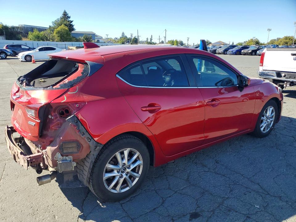2015 Mazda 3 VIN 3MZBM1L75FM151723 COPART salvage auction — REAR END, Salvage Title, sold $1,650 on 2026-07-10 (photo 3)