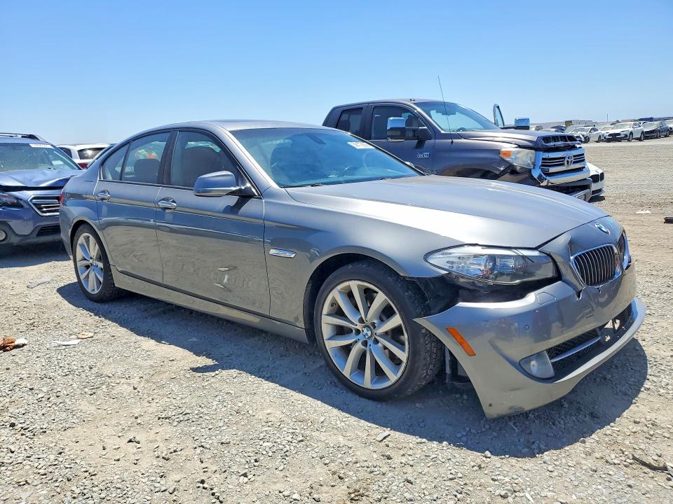 2012 BMW 5er VIN WBAFR7C50CC808235 COPART salvage auction — FRONT END, Ca - Salvage Certificate, sold $125 on 2026-07-21 (photo 4)