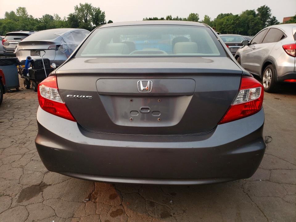 2012 Honda Civic VIN 2HGFB2F53CH558073 COPART salvage auction — FRONT END, Ct - Certificate Of Title, sold $1,250 on 2026-07-31 (photo 6)