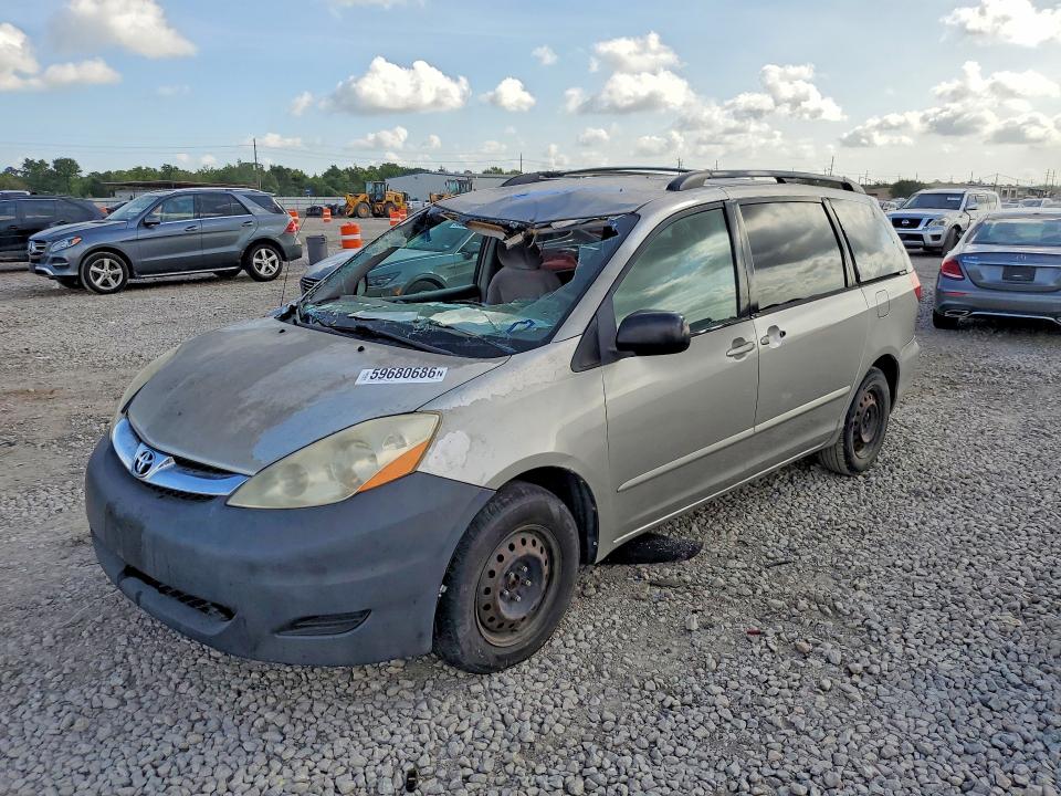 2006 Toyota Sienna VIN 5TDZA23C86S481496 COPART salvage auction — ROOF, TX - SALVAGE VEHICLE TITLE, sold $650 on 2026-07-27 (photo 1)