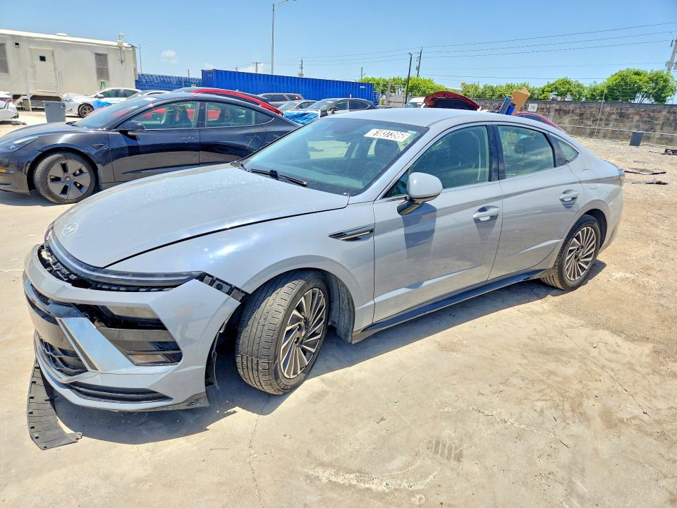 2024 Hyundai Sonata hybrid VIN KMHL34JJ5RA096052 COPART salvage auction — FRONT END, TN - CERTIFICATE OF TITLE, sold $9,600 on 2026-07-27 (photo 1)