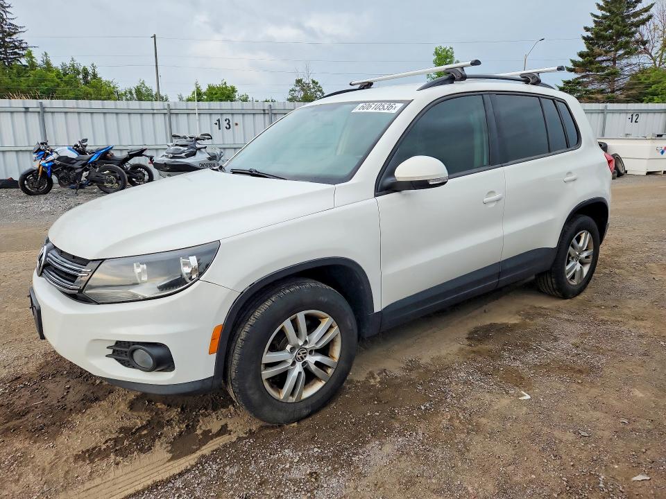2014 Volkswagen Tiguan VIN WVGJV3AX2EW524026 COPART salvage auction — MECHANICAL, On - Permit No Brand - Unfit, sold $200 on 2026-07-28 (photo 1)