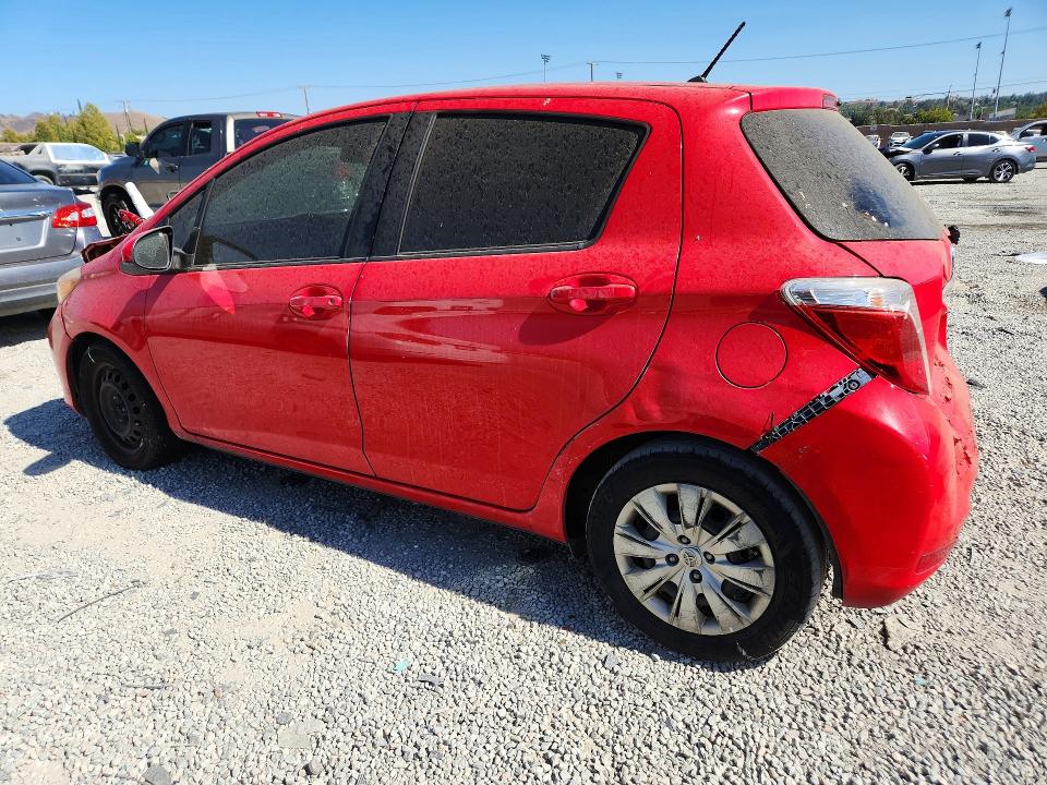 2013 Toyota Yaris VIN JTDKTUD34DD559304 COPART salvage auction — FRONT END, Ca - Dis/Dlr/Exp Clean W/Salv Hist, sold $1,450 on 2026-07-29 (photo 2)