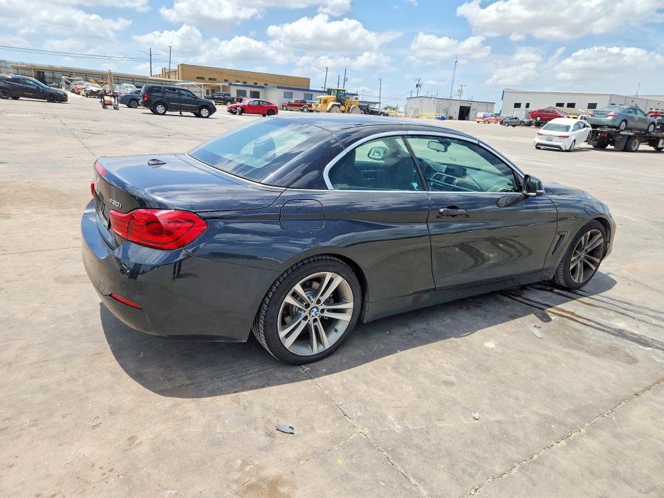 2018 BMW 4er VIN WBA4Z1C57JEC58637 COPART salvage auction — WATER/FLOOD, Tx - Salvage Title-Flood Damage, sold $350 on 2026-07-09 (photo 3)