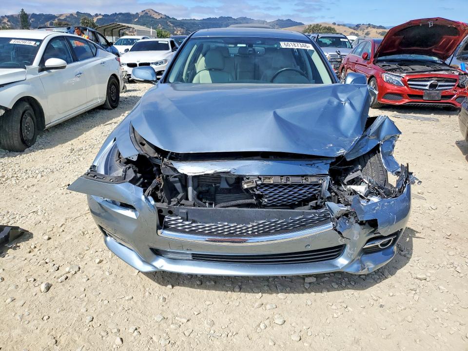2017 Infiniti Q50 VIN JN1EV7AP8HM734551 COPART salvage auction — FRONT END, Ca - Salvage Certificate, sold $2,350 on 2026-07-16 (photo 5)