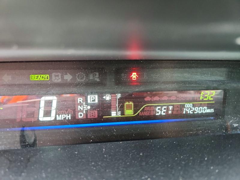 2012 Toyota Prius VIN JTDZN3EU7C3030461 COPART salvage auction — HAIL, Salvage Title, sold $175 on 2026-07-28 (photo 9)