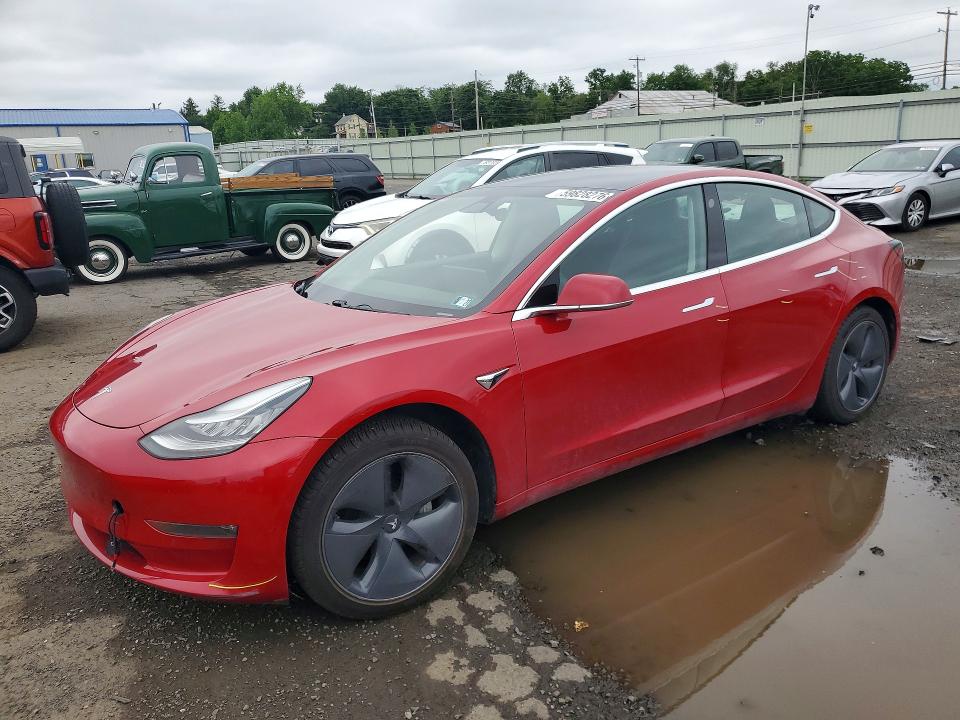 2020 Tesla VIN 5YJ3E1EB0LF600361 COPART salvage auction — VANDALISM, Pa - Certificate Of Salvage, sold $7,800 on 2026-07-17 (photo 1)