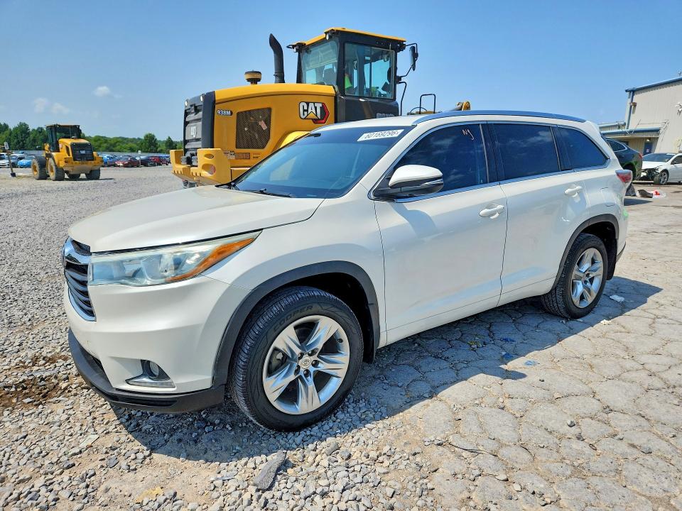 2014 Toyota Highlander VIN 5TDDKRFH9ES033127 — COPART salvage auction photo