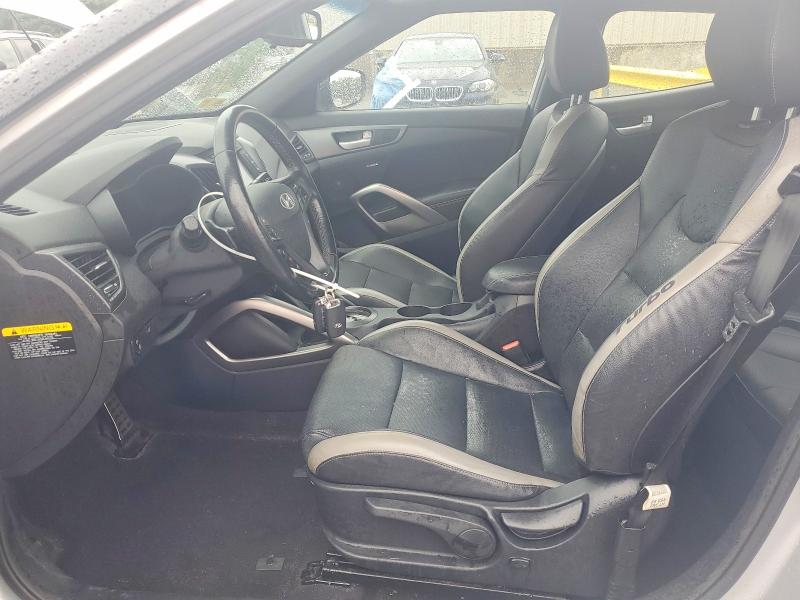 2016 Hyundai Veloster VIN KMHTC6AE3GU290024 COPART salvage auction — FRONT END, Ri - Salvage Certificate Of Title, sold $475 on 2026-07-28 (photo 7)