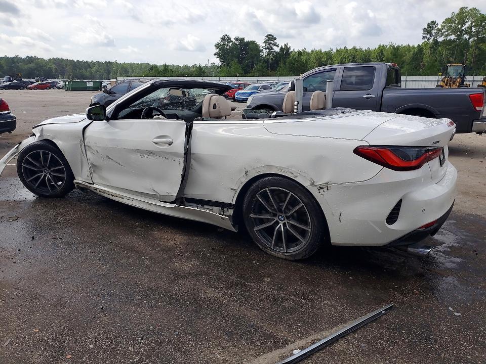2022 BMW 4er VIN WBA43AT02NCH68840 COPART salvage auction — ROLLOVER, Sc - Cert Of Title-Salvage, sold $8,700 on 2026-09-04 (photo 2)