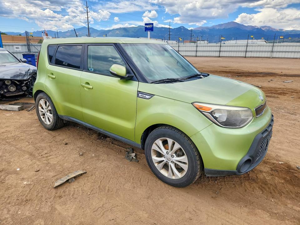 2014 Kia Soul VIN KNDJP3A52E7715128 COPART salvage auction — MECHANICAL, Co - Dis/Dlr/Exp Only Clean Title, sold $350 on 2026-07-13 (photo 4)