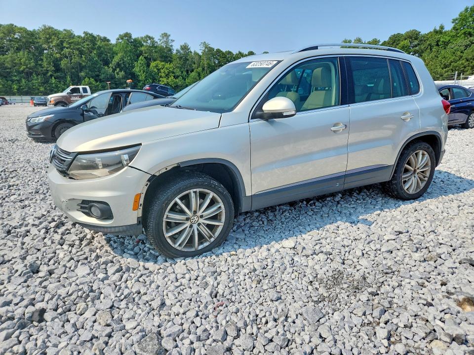 2012 Volkswagen Tiguan VIN WVGAV7AX0CW536955 COPART salvage auction — FRONT END, Ga - Certificate Of Title, sold $250 on 2026-08-04 (photo 1)