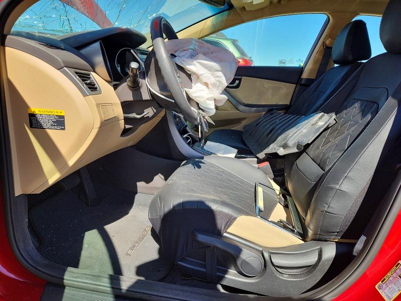 2013 Hyundai Elantra VIN KMHDH4AE5DU512276 COPART salvage auction — FRONT END, Ca - Salvage Certificate, sold $200 on 2026-07-21 (photo 7)