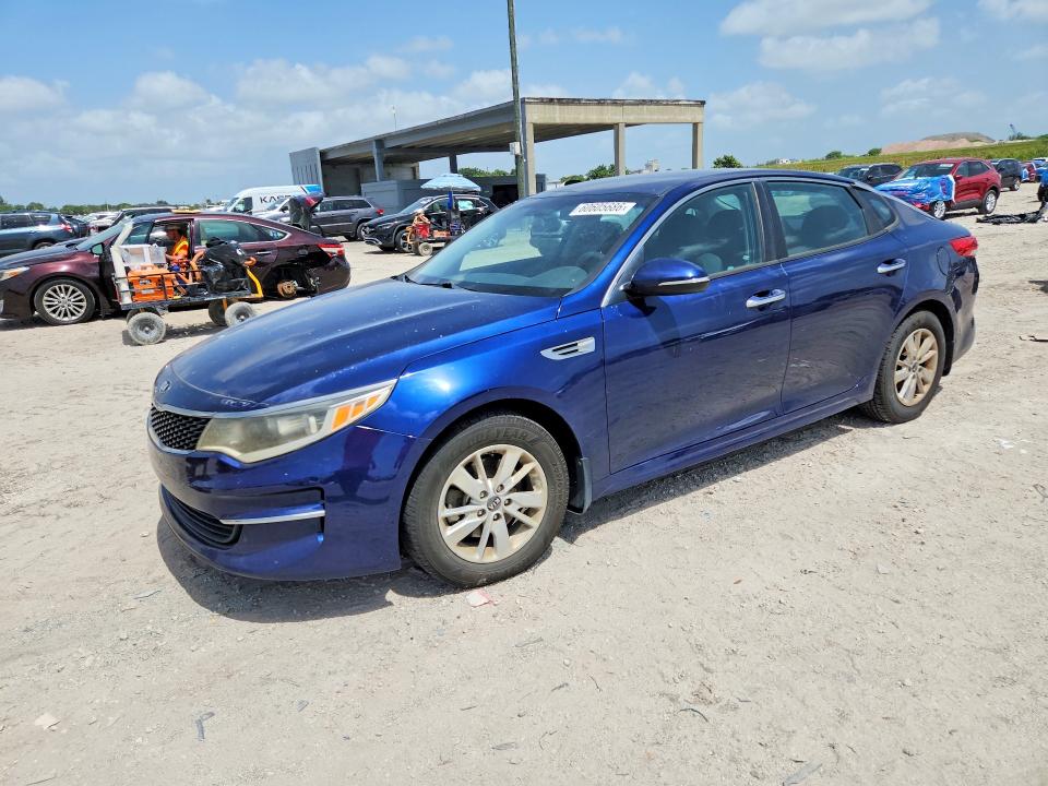 2018 Kia Optima VIN 5XXGT4L33JG200177 COPART salvage auction — MINOR DENT/SCRATCHES, Fl - Certificate Of Title, sold $1,600 on 2026-07-21 (photo 1)