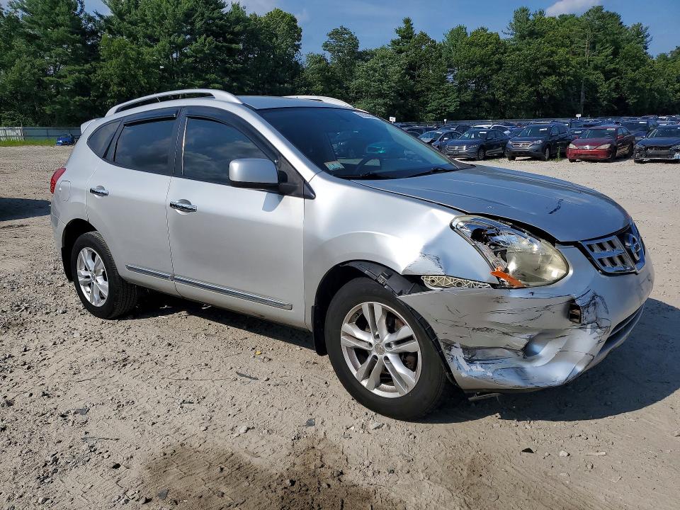 2012 Nissan Rogue VIN JN8AS5MV9CW387610 COPART salvage auction — FRONT END, MA - CERT OF TITLE-RECONSTRCTD COLL, sold $400 on 2026-07-20 (photo 4)