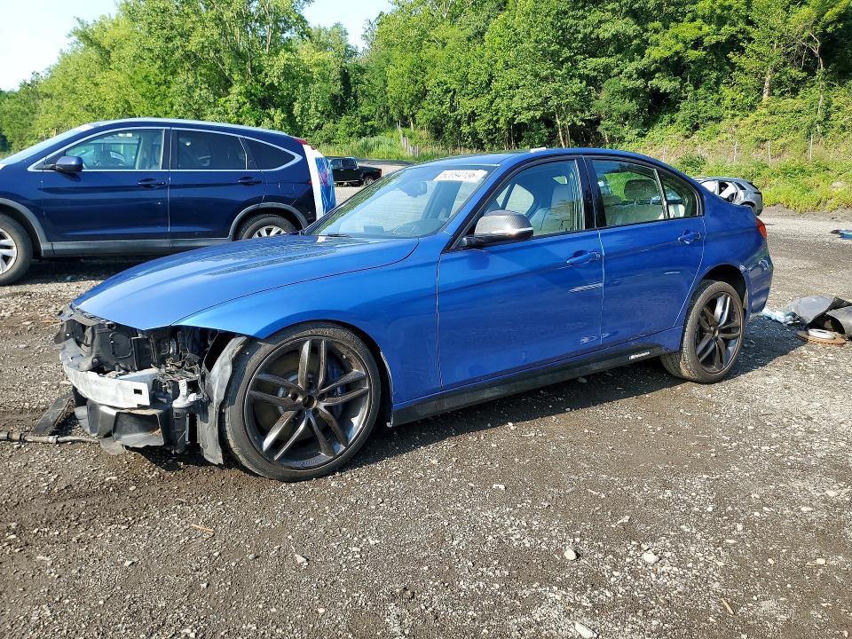 2016 BMW 3er VIN WBA8B7G50GNT70740 COPART salvage auction — FRONT END, Ny - Mv-907A Salvage Certificate, sold $3,600 on 2026-07-28 (photo 1)