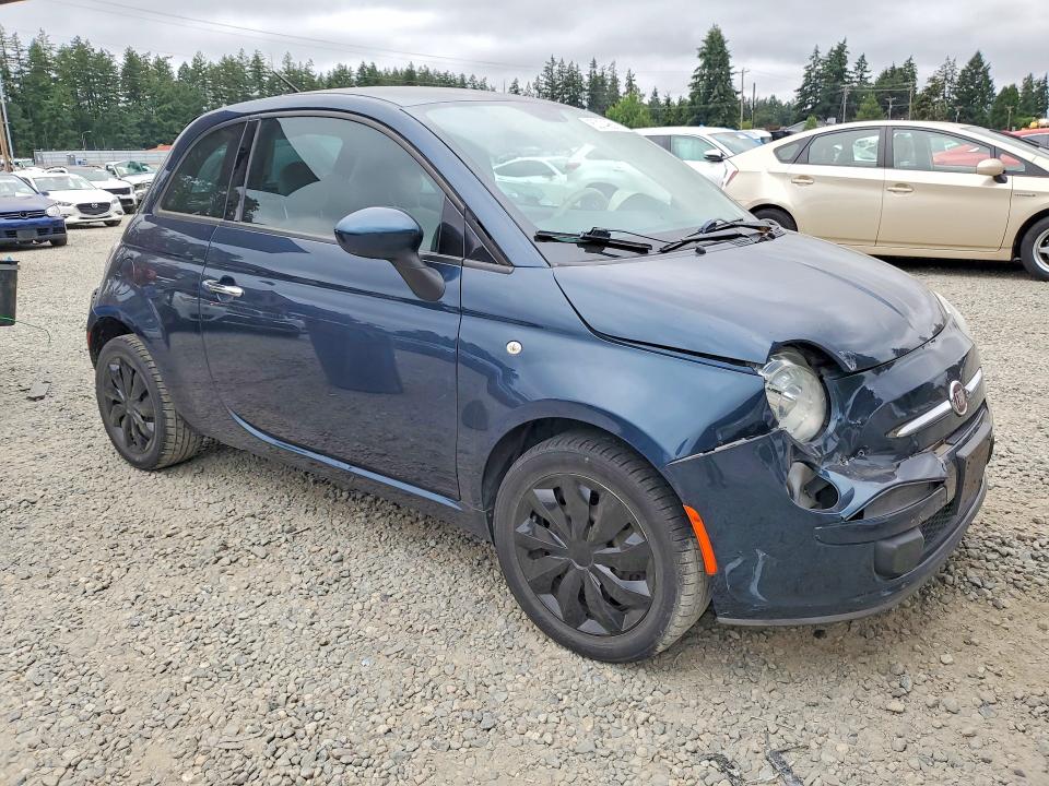 2014 Fiat 500 VIN 3C3CFFAR1ET264080 COPART salvage auction — FRONT END, Wa - Bill Of Sale, sold $200 on 2026-07-31 (photo 4)