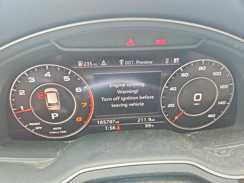2017 Audi Q7 VIN WA1LAAF76HD004993 COPART salvage auction — MECHANICAL, TX - CERTIFICATE OF TITLE, sold $4,500 on 2026-07-28 (photo 9)