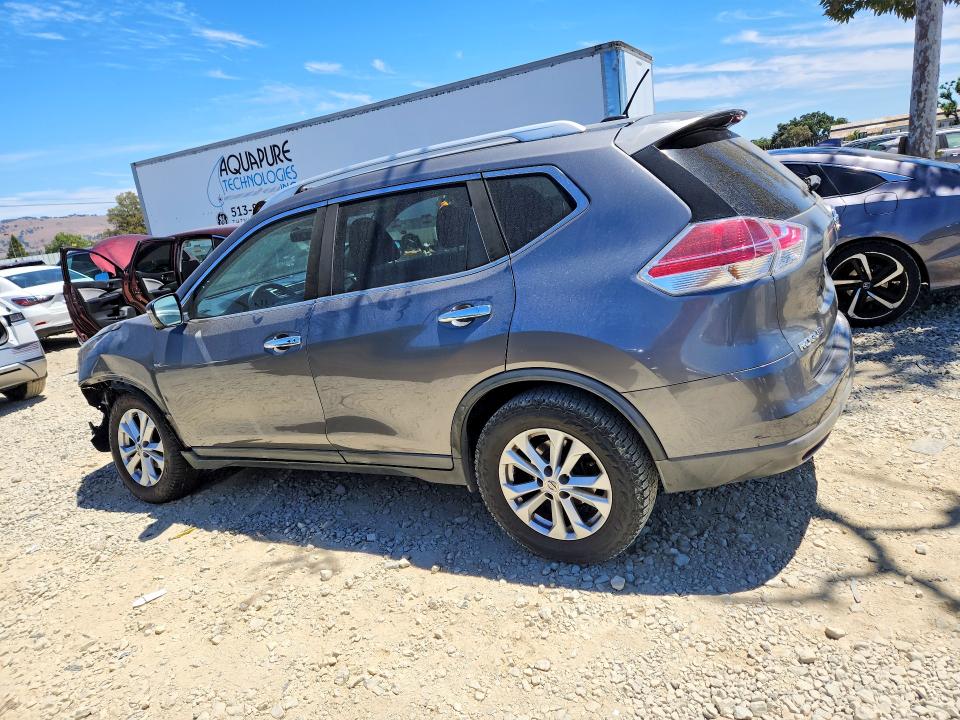 2016 Nissan Rogue VIN KNMAT2MT3GP707753 COPART salvage auction — FRONT END, Ca - Salvage Certificate, sold $1,250 on 2026-07-14 (photo 2)