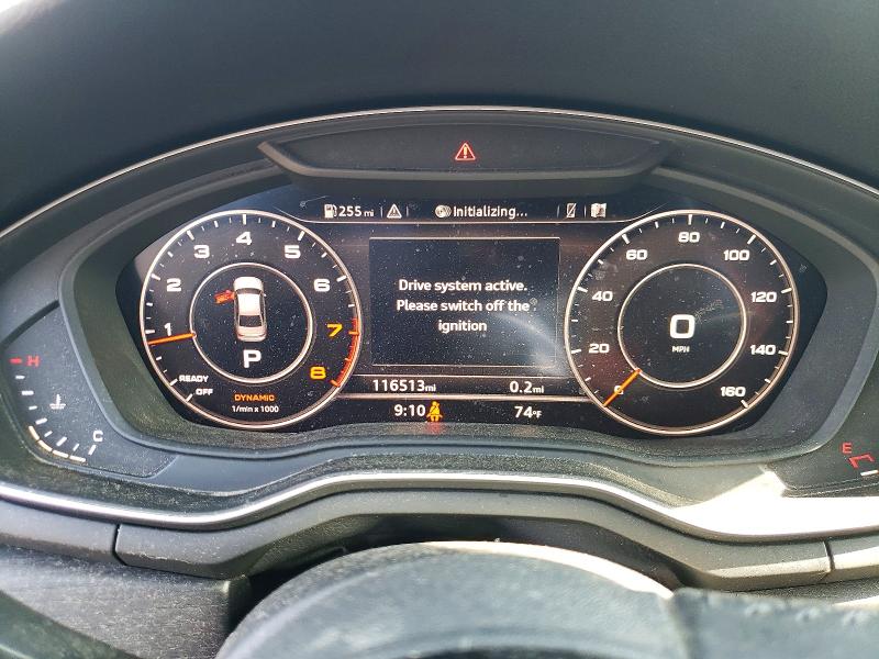 2018 Audi A4 VIN WAUENAF44JA133182 COPART salvage auction — MECHANICAL, CT - CERTIFICATE OF TITLE, sold $4,000 on 2026-07-29 (photo 9)