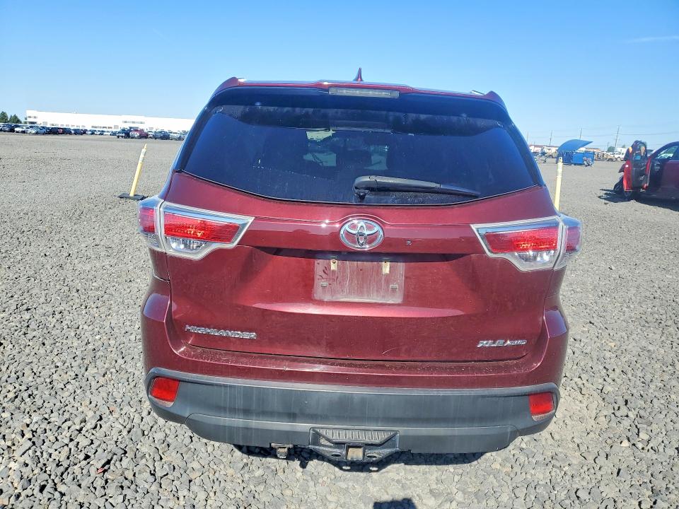 2016 Toyota Highlander VIN 5TDJKRFH7GS271838 COPART salvage auction — SIDE, Wa - Bill Of Sale, sold $200 on 2026-07-22 (photo 6)