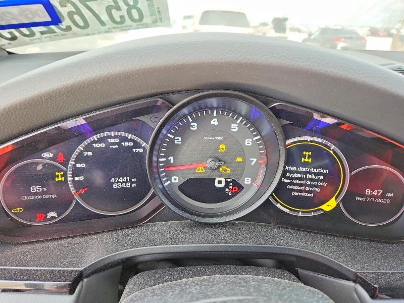 2019 Porsche Cayenne VIN WP1AA2AY2KDA05230 COPART salvage auction — INTERIOR BURN, Tx - Salvage Vehicle Title, sold $375 on 2026-08-06 (photo 9)