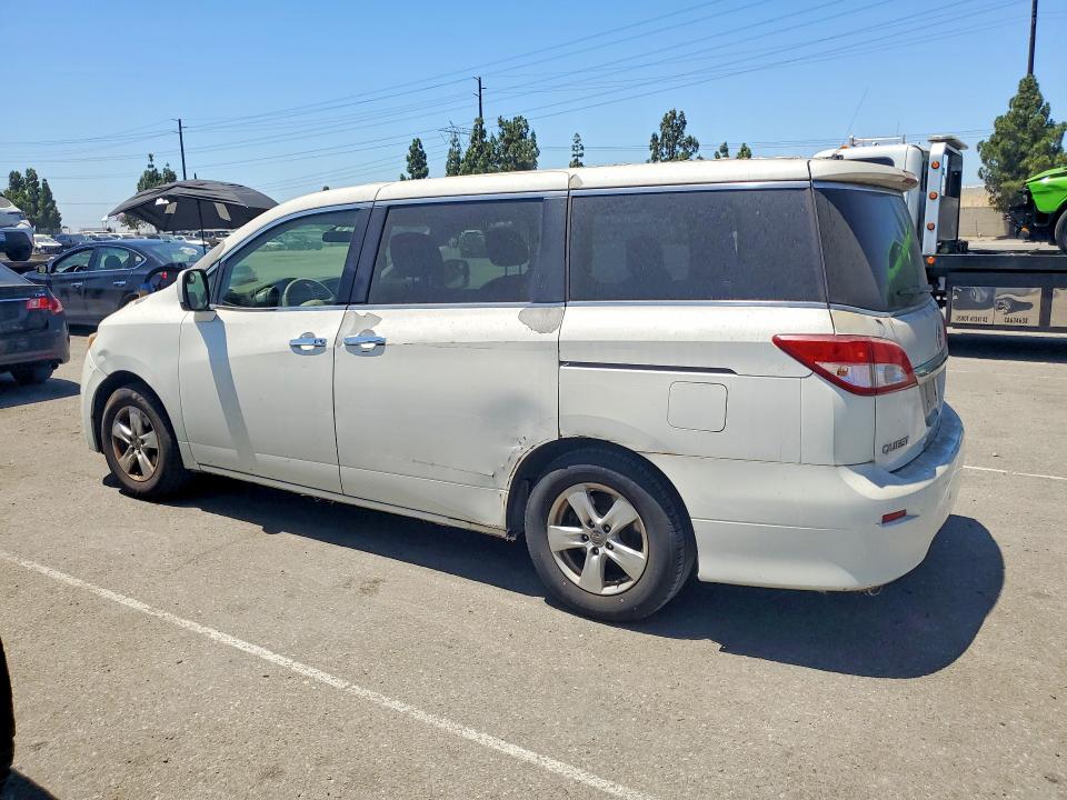 2012 Nissan Quest VIN JN8AE2KP1C9049174 COPART salvage auction — NORMAL WEAR, Ca - Dis/Dlr/Exp Only Clean Title, sold $150 on 2026-07-28 (photo 2)