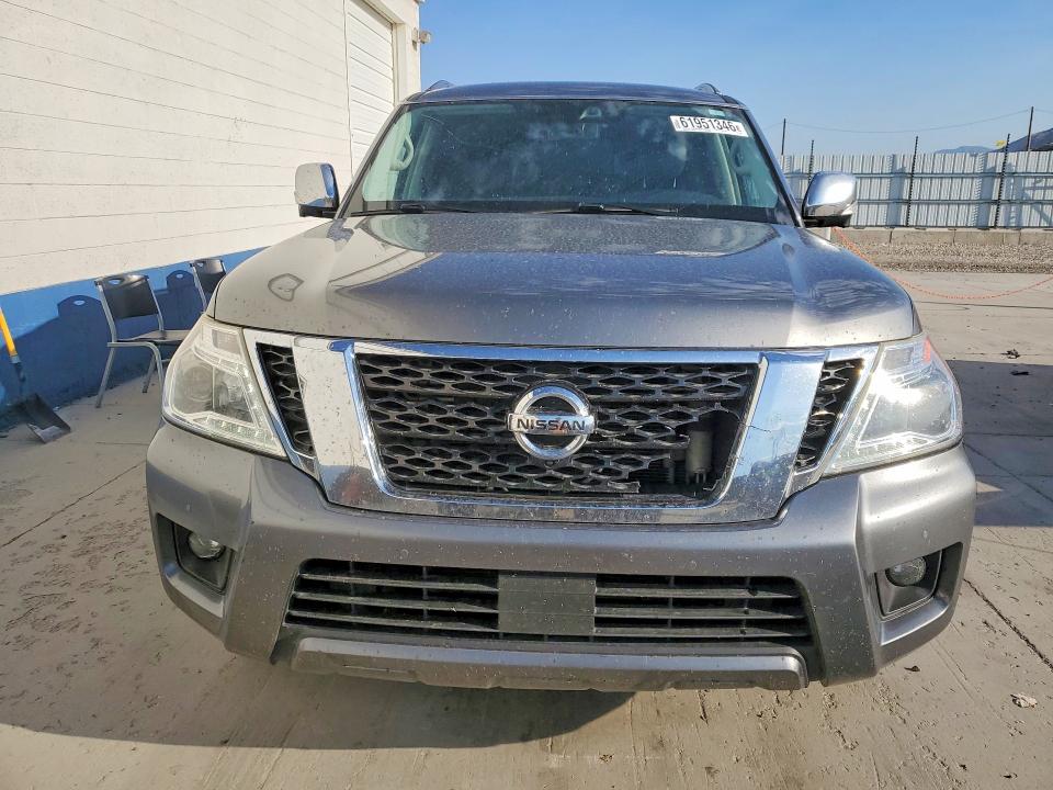 2019 Nissan Armada VIN JN8AY2NE8K9755025 COPART salvage auction — FRONT END, Ut - Salvage Certificate, sold $7,500 on 2026-09-04 (photo 5)