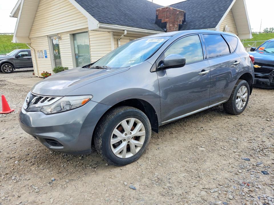 2014 Nissan Murano VIN JN8AZ1MW2EW513242 COPART salvage auction — MECHANICAL, Oh - Certificate Of Title, sold $250 on 2026-07-29 (photo 1)