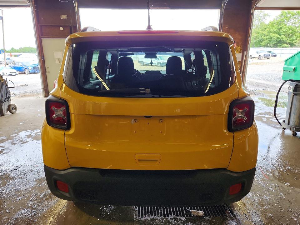 2016 Jeep Renegade VIN ZACCJBBT6GPD09120 COPART salvage auction — FRONT END, Pa - Cert Of Salv-R=Reconstructed, sold $1,100 on 2026-08-06 (photo 6)