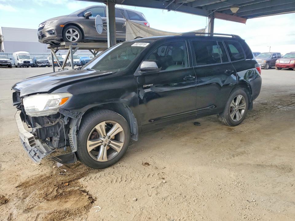 2008 Toyota Highlander VIN JTEES43A282099766 COPART salvage auction — FRONT END, CA - SALVAGE CERTIFICATE, sold $1,400 on 2026-07-14 (photo 1)
