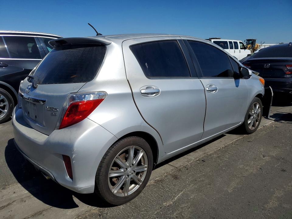 2013 Toyota Yaris VIN JTDKTUD38DD548435 COPART salvage auction — FRONT END, Ca - Salvage Certificate, sold $1,350 on 2026-07-27 (photo 3)