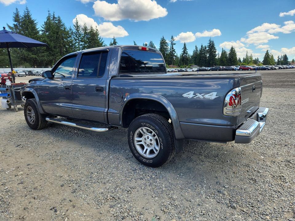 2004 Dodge Dakota VIN 1D7HG48N64S718366 COPART salvage auction — FRONT END, Wa - Bill Of Sale, sold $1,200 on 2026-09-11 (photo 2)