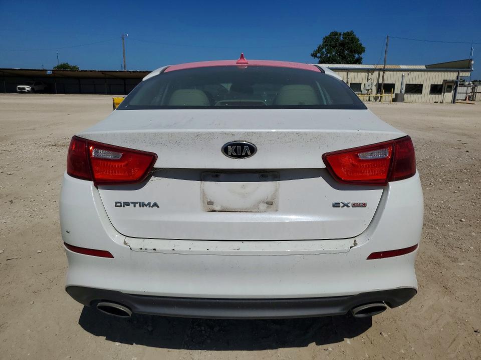 2015 Kia Optima VIN 5XXGN4A71FG409456 COPART salvage auction — MECHANICAL, Tx - Certificate Of Title, sold $625 on 2026-07-15 (photo 6)