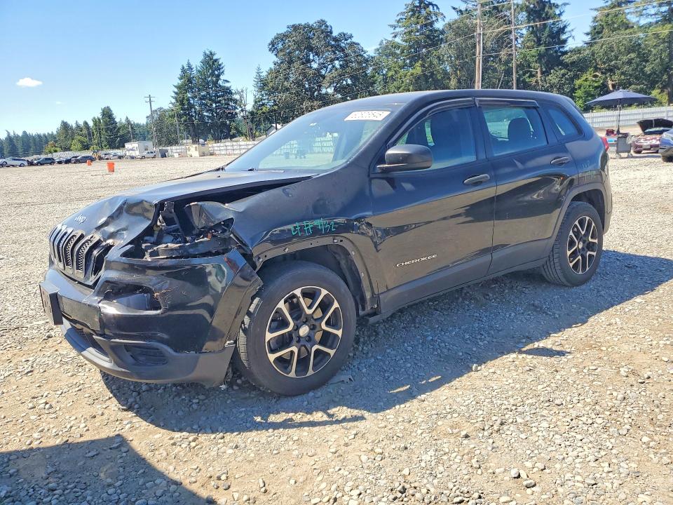 2014 Jeep Cherokee VIN 1C4PJLAS4EW244882 COPART salvage auction — FRONT END, WA - BILL OF SALE, sold $175 on 2026-07-17 (photo 1)